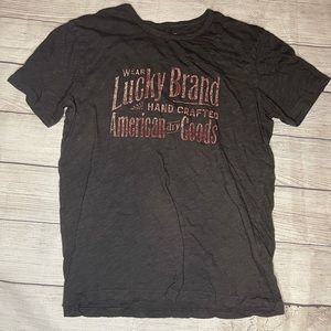 (2) Lucky Brand Vintage style Tshirts M Medium